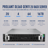Serveur Rack DL560 Gen11 Gen10 Gen9 Gen8 2U avec Alimentation Redondante Hot Swap, Base de Données Extensible, Calcul Cloud pour PME