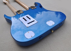 Flyoung <span class=keywords><strong>Guitarra</strong></span> Eléctrica de Doble Mástil (6 + <span class=keywords><strong>12</strong></span> <span class=keywords><strong>Cuerdas</strong></span>) Azul Metálico con Herrajes Dorados y Pastillas HSH a <span class=keywords><strong>Precio</strong></span> Económico - Product Image 6