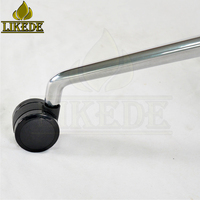 Base de chaise pivotante à 5 étoiles en aluminium poli réglable en hauteur, base de chaise de bureau et de jeu robuste