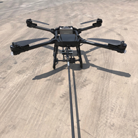 Drone de peinture, drone de nettoyage de fenêtres avec dispositif haute pression, drone de nettoyage de façade