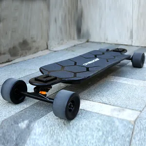 Skateboard Longboard Elektrik, Longboard Motor Hub Ganda Kecepatan Tinggi 45KMS/H Jarak Jauh 2023