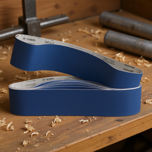 สายพานขัด P100 สีน้ำเงิน สำหรับขัดโลหะและไม้ - Product Image 3