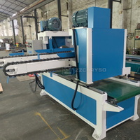 Machine à couper les bandes de bois pour palettes à double extrémité