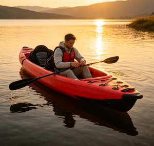 Kayak Inflable Doble, Kayak de Dos Personas con Sistema Drop Stitch, Kayak de Pesca para Deportes Acuáticos al Aire Libre - Product Image 1