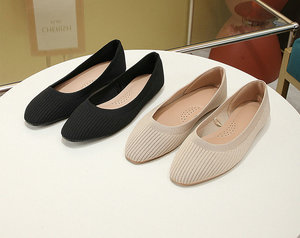 Mocassini da Sole morbidi per ragazze scarpe eleganti Casual <span class=keywords><strong>nere</strong></span> con <span class=keywords><strong>ballerine</strong></span> da donna antiscivolo per l'estate - Product Image 2