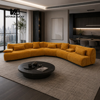 Ensemble de canapés modulaires haut de gamme VL en tissu, sectionnel, moderne, pour salon