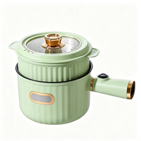Mini-cuiseur électrique de dortoir 110V, faible consommation, antiadhésif, multifonctionnel, petit appareil de cuisson pour une personne, pour nouilles et bouillies