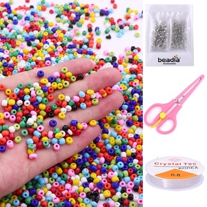 Ensemble de bracelets à breloques en perles de verre pour la Saint-Valentin, pour la création de bijoux DIY, cadeau d'anniversaire pour femme, vente en gros, perles de rocaille - Product Image 4