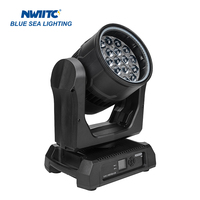 Projecteur LED mobile à zoom RGBW 19x20W IP65 pour extérieur avec anneau LED