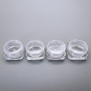 3G 5g nhựa lưu trữ trường hợp thiết lập 12pcs rõ ràng hình vuông mỹ phẩm Kem lọ cho son môi & Kem mắt PS Jar - Product Image 4