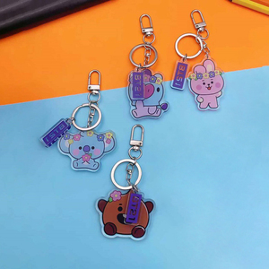Spot for UV Printed PVC Plastic Cute Cartoon Star Image Peripheral Key Chain Pendant Backpack Bag Decorations Decoration - Product Image 2