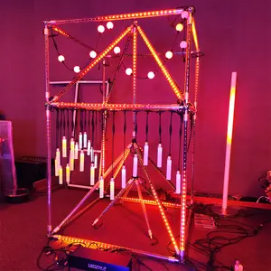 RGB RGBW 1 Metro 3D Música Led Pixel Tube Luces LED <span class=keywords><strong>DMX</strong></span> Control de iluminación decorativa por <span class=keywords><strong>DMX</strong></span> Controller IP65 Arkaos <span class=keywords><strong>Madmapper</strong></span> - Product Image 1
