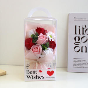 Jabón con forma de rosas para el Día de la Madre, regalo creativo para el Día de San Valentín, 8 rosas de simulación de PVC, flores de jabón de alta gama - Product Image 3