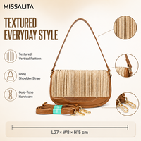 Tas Selempang Wanita Kulit PU Grosir, Ready Stock, Pengiriman Cepat, Supplier MISS ALITA