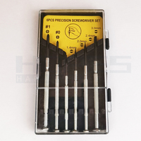 Jeu de tournevis de précision 6 pièces Kit Phillips 0 #   1 #   Outil de réparation pour horloges et produits électroniques, fente plate 1.4 2.0 2.4 3.0mm, outils de bricolage