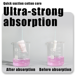 Tampons jetables en coton DH OEM avec applicateur en plastique Tampons en coton biologique - Product Image 4