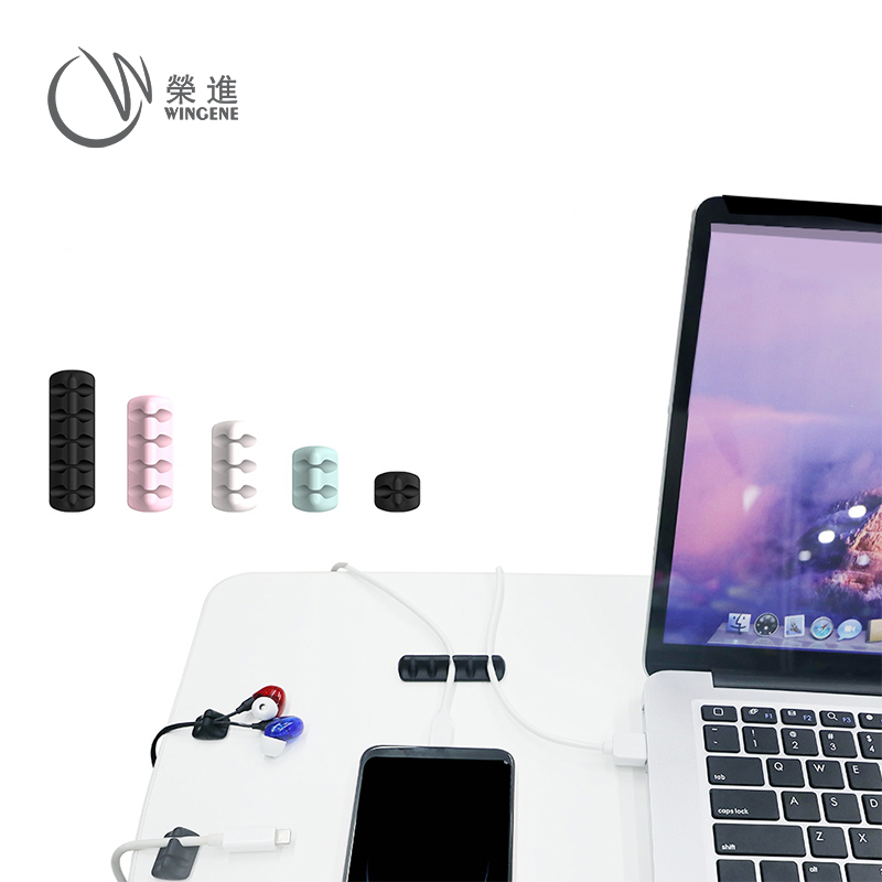 Многофункциональная клейкая задняя сторона Силиконовые Наушники данных Кабельный зажим Органайзер настольный держатель кабеля зажим