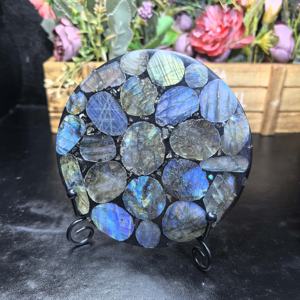 Offre Spéciale : Tranches de Cristaux Naturels Mélangés (Quartz, Astrophyllite, <span class=keywords><strong>Labradorite</strong></span>, Ammonite, Agate) pour la Guérison Spirituelle et la Décoration - Product Image 3