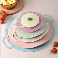 Couvre-aliments en silicone de qualité alimentaire pour bols, assiettes, boîtes et casseroles, couvercles hermétiques réutilisables, résistants à la chaleur, protection anti-éclaboussures pour micro-ondes
