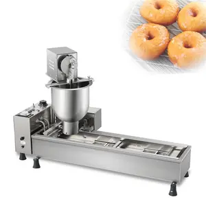 Linha de produção de donuts para máquinas de fritar, mini máquina de fazer donuts e donuts, máquina de fazer massa para anel totalmente automático