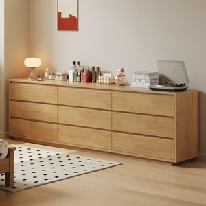 Mesa de tocador de madera maciza con cajones, gabinete de almacenamiento esquinero moderno y minimalista para <span class=keywords><strong>dormitorio</strong></span> - Product Image 1