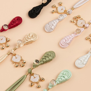 Làm bằng tay dệt quanh co nút vải <span class=keywords><strong>A6</strong></span> Truyền Thống Trung Quốc phong cách sườn xám tang phù hợp với Hanfu quần áo phong cách Quốc gia nút pipa - Product Image 1