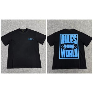 เสื้อยืดคู่รักชายหญิงสไตล์ฮิปฮอปแนวสตรีทคุณภาพสูง แขนสั้น ลายครอติเยร์ สไตล์ยุโรปและอเมริกา - Product Image 3