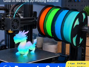 Filamento PLA Brillante en la Oscuridad de 1.75mm y 1kg, Filamento de Impresión 3D con Efecto Arcoíris Nocturno para Bambu Lab y Creality - Product Image 6