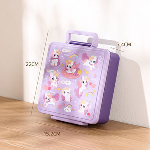 Boîte à lunch en plastique pour enfants Bencircle B276 avec poignée et gobelet à soupe, impression UV, qualité alimentaire, compatible micro-ondes et lave-vaisselle - Product Image 5