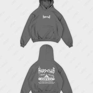 เสื้อฮู้ดดี้คอกลมแบบหนา 360 กรัม ไม่มีเชือกผูก ผลิตแบบขายส่ง พิมพ์ลายดิจิตอลตามสั่ง ผ้าเฟรนช์เทอร์รี่ 100% คอตตอน ทรงปกติ - Product Image 6