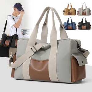 Sac fourre-tout en toile durable à grande capacité avec logo personnalisé, sac à bandoulière portable avec fermeture éclair, sac à main antivol, sac de voyage - Product Image 4
