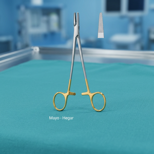 Equipo Dental Manual de Acero Inoxidable de Alta Calidad con Certificación CE, Pinzas y Tijeras Portaagujas Mayo Hegar con Empuñadura Ergonómica - Product Image 3