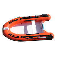 RIB-300A Bateau de Pêche et de Croisière Haut de Gamme à Grande Vitesse pour 4 Personnes en Fibre de Verre, Certifié CE, Idéal pour le Sauvetage et les Assauts