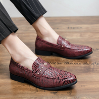 Chaussures habillées pour hommes à motif peau de serpent, style Oxford, à bout pointu, pour mariage et défilé, collection 2026 – Meilleures ventes