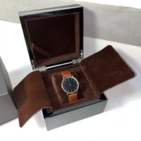 Boîte d'emballage en bois carrée personnalisée en gros pour montres de luxe, montres intelligentes, montres mécaniques, montres-bracelets