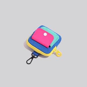 กระเป๋าใส่หูฟังแบบซิปขนาดเล็กน่ารัก สีโดปามีน สำหรับผู้หญิง พร้อมพวงกุญแจ - Product Image 4