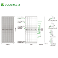 Panneaux solaires JA 600 Watts 605 Watt 610w 620 w 640 Watt 650w 700w Type n Panneau solaire bifacial pour la production d'électricité