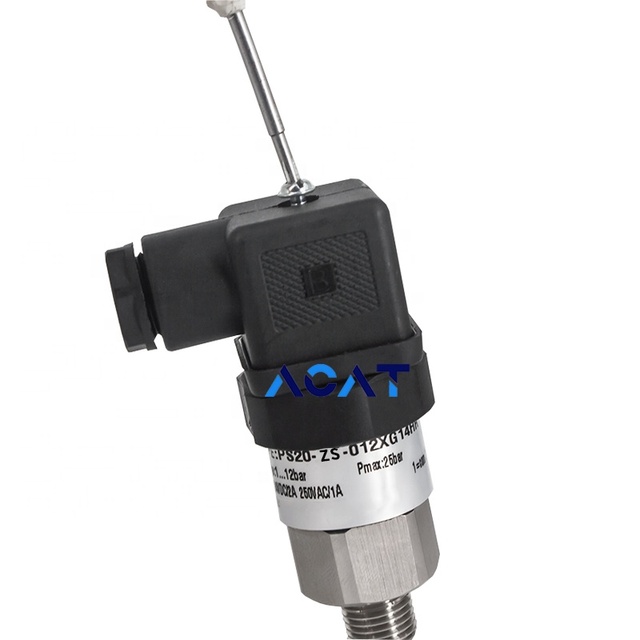 5bar 12bar Standard Mechanical Pressure Switch Stainless Steel Diaphragm Adjustable Oil Water Piston Pressure Controller Switch