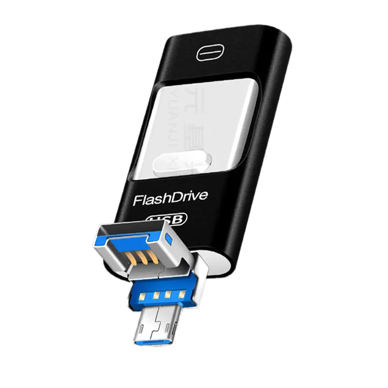 Usb Flash Drive 3 In 1 Logam Murah Multifungsi