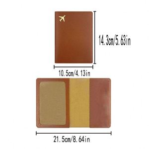 Custom Logo Travel <b>Cover</b> Pu <b>Leather</b> Id <b>Passport</b> Credit Holder Case Business Card Wallet - Product Image 4