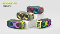 Enceinte de fête stéréo extérieure Hopestar A30 PARTY 70W Bluetooth IPX6 résistante aux éclaboussures, double diaphragme, lumière LED, TWS, TF, USB, AUX, FM