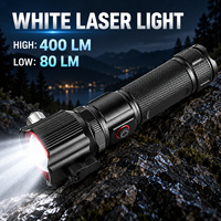 Lampe torche LED rechargeable USB-C W5197 noire, zoomable, fonction batterie externe, autonomie 3-4h, 1000 lumens, IP54, mise au point réglable