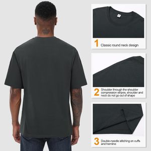 Camiseta de algodón para hombre FOXA, manga corta, cuello redondo, camiseta básica, tela de jersey esencial para hombre - Product Image 5