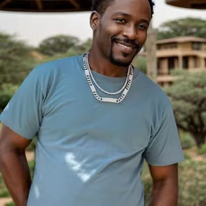 Cadena Única Unisex Personalizada Totalmente Iced Out Diamond Tennis para Moissanite Diamond White Gold y Yellow Gold Material - Product Image 5