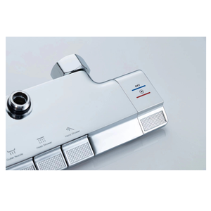 <span class=keywords><strong>Colonne</strong></span> de <span class=keywords><strong>douche</strong></span> murale LED en acier inoxydable à installation facile, avec cascade, pluie et jets de massage - Product Image 4