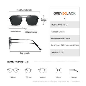 Gafas de Sol para Hombre Greyjack, Montura Completa, Lentes TAC con Protección UV400, Visión Nocturna, Polarizadas, para Conducir, Montura Dorada y Negra - Product Image 3