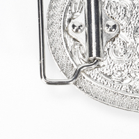 Boucle de ceinture vintage en alliage de zinc style Western Cowboy, motif lettre gravé sur mesure, métal durable pour ceintures, modèle BFY004, aiguille