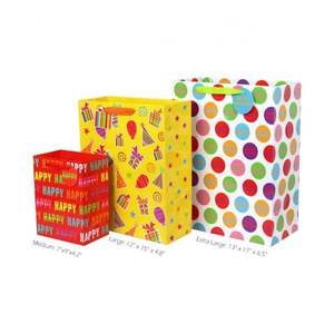 Fournitures de fête d'anniversaire de dessin animé, cadeaux de fête d'anniversaire pour enfants, sacs en papier joyeux anniversaire - Product Image 5