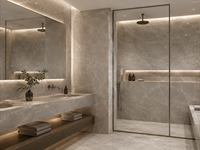 Dalles de marbre gris Tundra pour carreaux découpés sur mesure, plans de travail de cuisine, comptoirs de salle de bain, escaliers, dessus de meubles de salle de bain, carreaux de sol