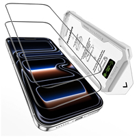 Nouvel emballage en papier sans poussière, logo personnalisé, film protecteur d'écran en verre trempé haute transparence 9H pour téléphone portable